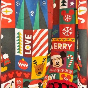 Custom Made High-Waist Disney Themed Christmas Midi Skirt
